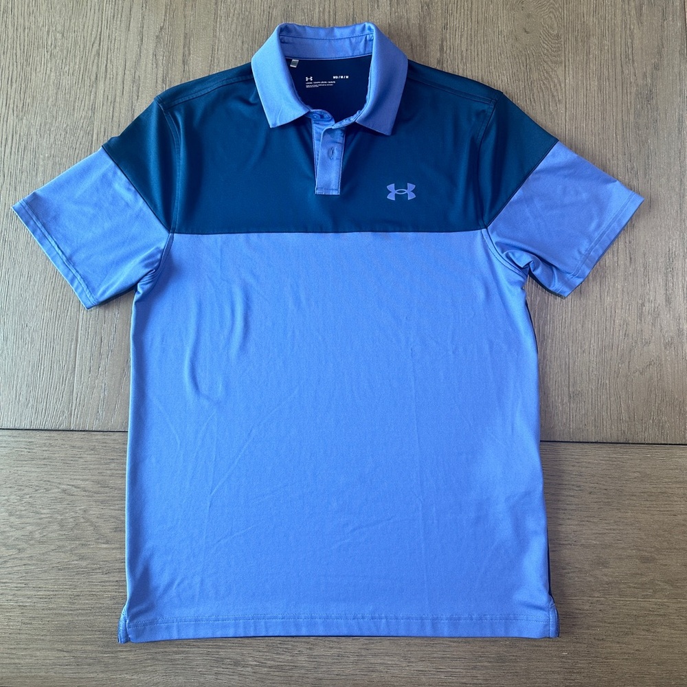 Under Armour Men’s Golf Polo Shirt Size Medium Blue